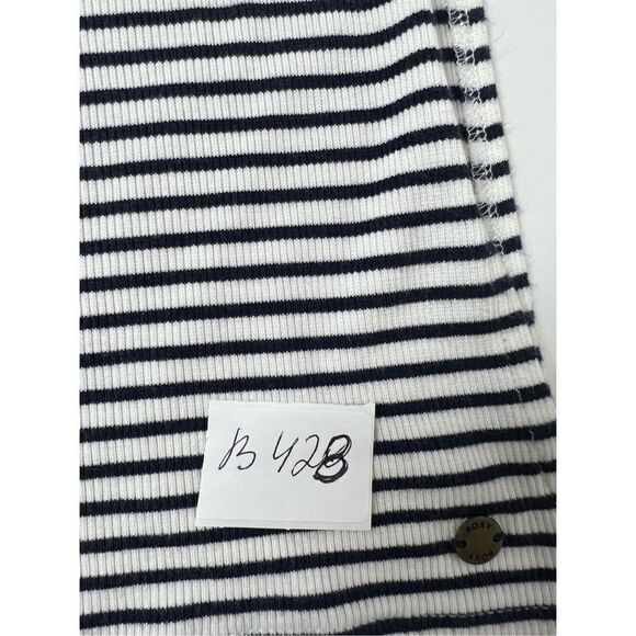 ROXY Black T-shirt Striped Maxi Dress Size 4 - Picture 14 of 14